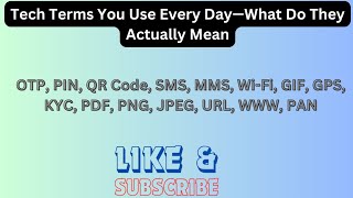 Common Acronyms and Their Meanings acronyms words [upl. by Langham]