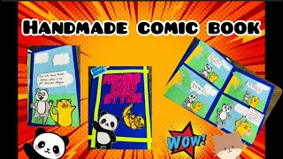 Diy comic book for school project  comic art  Handmade comic book  Diy story book  moral story [upl. by Huston347]