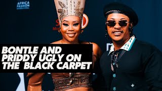 Bontle Modiselle and Priddy Ugly on the Metro FM black carpet [upl. by Angelika908]