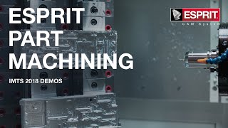 ESPRIT at IMTS 2018 demos [upl. by Samled809]