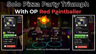 Solo Pizza Party But I Made Red Paintballer Have INSANE Firerate OP  Tower Defense Simulator [upl. by Iredale]