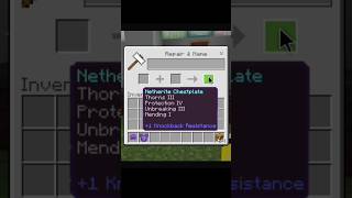 Best Enchantments for Chestplate in minecraft AnujGamix minecraft viral shorts [upl. by Chalmer538]