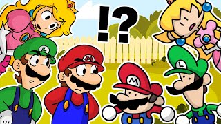 Mario Luigi and Peach meet Speedrunner Mario Luigi and Peach [upl. by Valdes307]