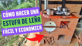 Cómo hacer una estufa de leña fácil y económica [upl. by Atinra614]