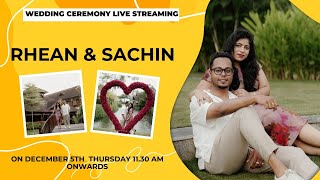 Rhean amp Sachin Wedding ceremony live streaming [upl. by Freddy672]