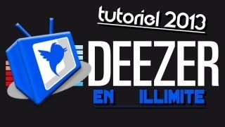 Deezer en illimité supprimer limite supprimer pub deezer débrider Deezer  2016 [upl. by Sirronal]