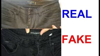 Real vs Fake Dolce amp Gabbana jeans How to spot fake DampG [upl. by Noswal]