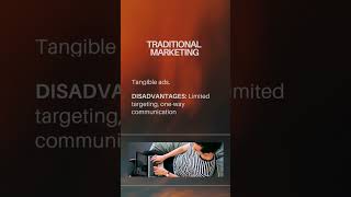 traditional vs digital marketing marketingmix digitalmarketing traditionalmarketing [upl. by Naeloj659]