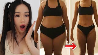 Insane Before After Transformation Results  1 year of ChloeTingChallenge [upl. by Aikam]