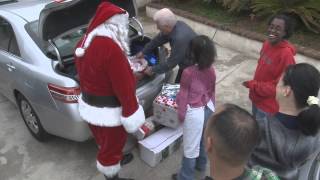 Santa visits family with 19 adopted special needs children [upl. by Jodie228]