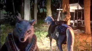 Moonstone Wolf Coat Red Dead Redemption 2 Online [upl. by Enymzaj]