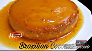 Brazilian Coconut Flan  Mymoonz Kitchen [upl. by Kcinemod988]