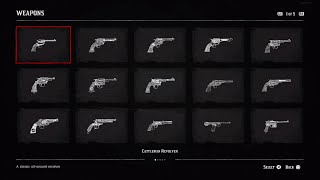 Red Dead Redemption 2 All 63 Weapons For The Weapons Compendium [upl. by Alpheus]