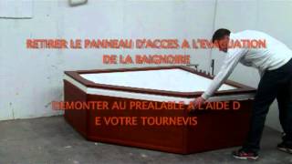 INSTALLATION BAIGNOIRE SPA SUN EN VIDEO BY TROPICSPA TV [upl. by Johathan]