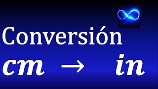 Como pasar CENTIMETROS a PULGADAS 📏 CONVERTIR cm a in [upl. by Retsub]