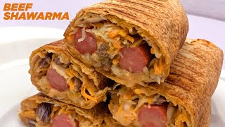 NIGERIAN SHAWARMA RECIPEBEEF SHAWARMA RECIPEIFEPINKIESTV [upl. by Koehler803]