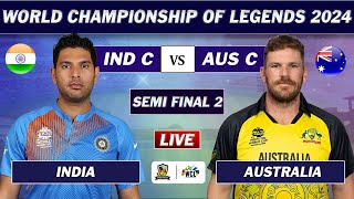 INDIA vs AUSTRALIA SEMI FINAL WORLD CHAMPIONSHIP OF LEGENDS  IND vs AUS LIVE MATCH  IND BAT [upl. by Aymer]