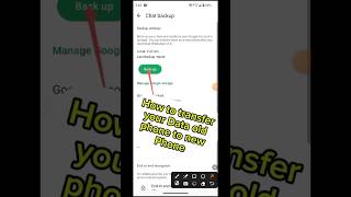 🛜 Transfer WhatsApp Data old phone to New Phone  ytshorts whatsapp viralshorts [upl. by Lau]