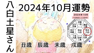 八白土星さん 2024年10月運勢 [upl. by Anabahs]