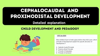 Direction of Development  Cephalocaudal and Proximodistal  Child development and Pedagogy [upl. by Siul807]