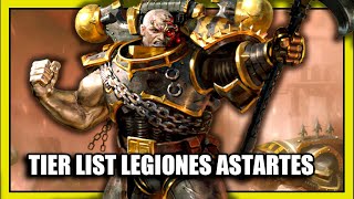 TIER LIST LEGIONES ASTARTES [upl. by Rheinlander]