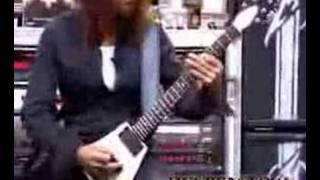 Kirk Hammett showing riffs dubbed over [upl. by Hillery]