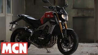 Yamaha Strikes Back with the MT09  First Ride  Motorcyclenewscom [upl. by Aramac149]