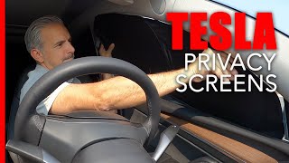 Tesla Model Y Camping Window Privacy Sunshades [upl. by Budd]