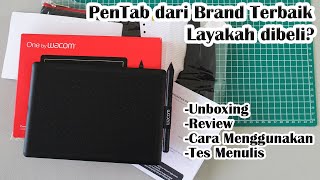 Unboxing Review amp Cara Menggunakan Pen Tablet Wacom One CTL  472 [upl. by Brogle]