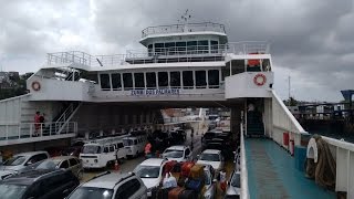 Travessia de Ferry Boat Zumbi dos Palmares Salvador  Ilha de Itaparica Bahia 13012016 [upl. by Noslen263]