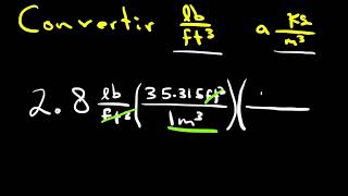 Convertir lbft³ a kgm3  Conversión de masas [upl. by Mortimer]