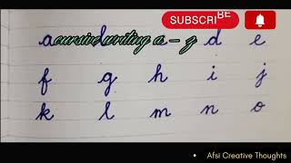 How to write✍ English cursive small letters  cursive Writing az cursive handwriting practice [upl. by Hsirehc]