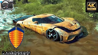 Rebuilding a Koenigsegg Regera  NFS HEAT LOGITECH G29 Gameplay [upl. by Poliard]