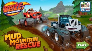 Blaze and the Monster Machines Mud Mountain Rescue  Crusher on Rocket Skis Nick Jr Games [upl. by Ahsilrac]