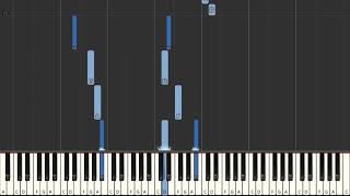 The Darkness Christmas Time Dont Let The Bells End  Synthesia Piano [upl. by Ennasus]