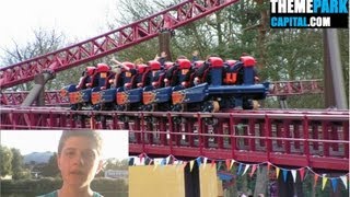 RITA LAUNCH CABLE SNAPS WITH PEOPLE ON RIDE  ALTON TOWERS 260712 [upl. by Goldstein]