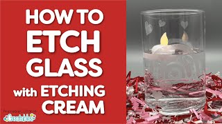 How to Etch Glass using Etching Cream [upl. by Aduhey]