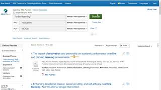 Searching for Articles in the PsycInfo Database [upl. by Stelu]