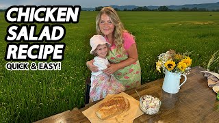 Cooking with Erin Quick and Easy Delicious Chicken Salad Recipe [upl. by Nohsyt]