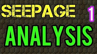 seepage analysis  Soil mechanics [upl. by Alarise]