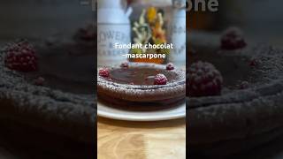 Fondant chocolatmascarpone food recipe trendingshorts dessert cooking easyrecipe foodie [upl. by Leuams987]