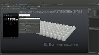 Maya 2018  Fast polySmooth script  maya polySmooth issue [upl. by Oilenroc]