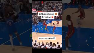 SGA Bump Stepback Breakdown 🏀🚨 sga basketballtraining nba [upl. by Asirac]