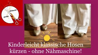 Meine schicke Hose kürzen  ohne Nähmaschine 🙈 [upl. by Suvart588]