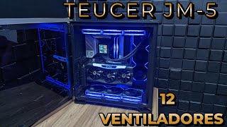 MONTEI MEU PC GAMER COM 12 FANS TEUCER JM 5 [upl. by Nrubua631]