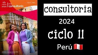 Mi Consultoria ciclo 11 Perú  Natura Avon 2024 🧡 [upl. by Uoliram]