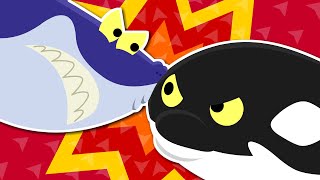 👑 King of the Sea  Shark VS Killer Whale💥  Sea Animal Song  Nursery Rhymes for Kids★ TidiKids [upl. by Lennej842]