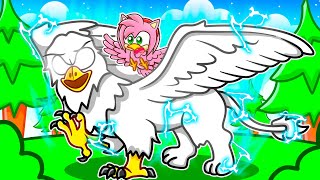 Playing As A PROTECTIVE HYPER SONIC BIRD In Roblox Feather Family [upl. by Camilia]