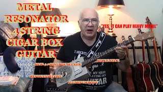 HOW TO BUILD A METAL RESONATOR CIGAR BOX GUITAR [upl. by Yacov]