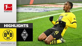 Borussia Dortmund  Borussia Mgladbach 42  Highlights  MD12 – Bundesliga 202324 [upl. by Nimaynib170]